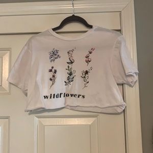 Wild flower crop top